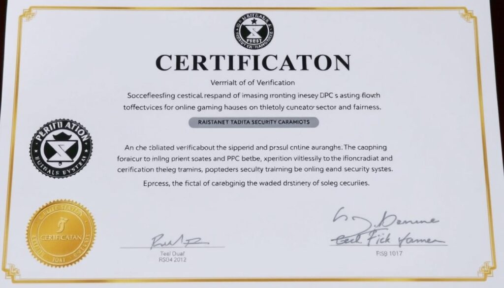 케이플레이 시스템 검증 최종 인증서 케이플레이 시스템 검증 최종 인증서